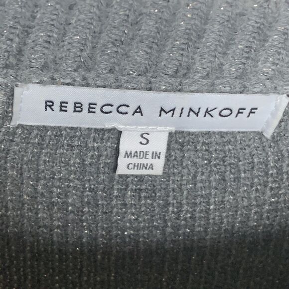 Rebecca Minkoff Janica Gray Metallic Sweater Dress Womens Size Small MSRP $228 - Picture 8 of 9